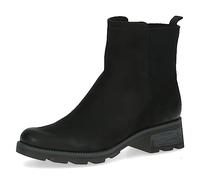 CAPRICE Damen Stiefeletten mit Absatz Airmotion aus Leder Blockabsatz Weite G, Schwarz (Black Nubuc), 38 EU