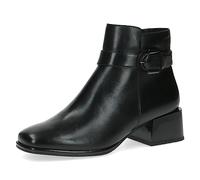 CAPRICE Damen Stiefeletten mit Absatz aus Leder Kleiner Absatz Weite G, Schwarz (Black Nappa), 37 EU