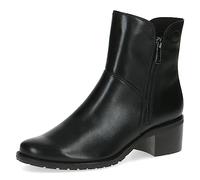 CAPRICE Damen Stiefeletten mit Absatz aus Leder mit Reißverschluss, Schwarz (Black Nappa), 36.5 EU