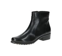 CAPRICE Damen Stiefeletten mit Absatz aus Leder mit Reißverschluss, Schwarz (Black Nappa), 37.5 EU
