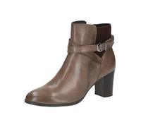 CAPRICE Damen Stiefeletten mit Absatz aus Leder mit Schnalle