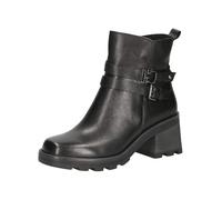 CAPRICE Damen Stiefeletten mit Absatz aus Leder Wasserabweisend, Schwarz (Black Nappa), 37 EU