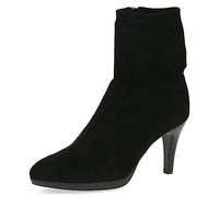 CAPRICE Damen Stiefeletten mit Absatz Memotion Elegant Trichterabsatz Weite G, Schwarz (Black Stretch), 38.5 EU