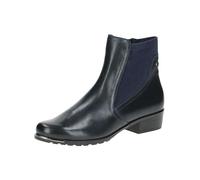 CAPRICE Damen Stiefeletten mit Absatz mit Reißverschluss Spitz, Blau (Ocean Comb), 37.5 EU