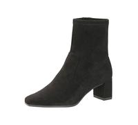 CAPRICE Damen Stiefeletten mit Absatz mit Reißverschluss Vegan, Schwarz (Black Stretch), 40 EU