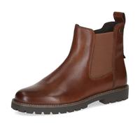 Chelseaboots CAPRICE, Damen, Gr. 39, cognac, Leder, Textil, Schuhe, Blockabsatz, Businessschuh in Used Optik (25020056-39) cognac