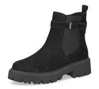 Chelseaboots CAPRICE, Damen, Gr. 42, schwarz, Leder, Textil, Schuhe, Blockabsatz, Stiefelette mit Zierriemchen (61684236-42) schwarz