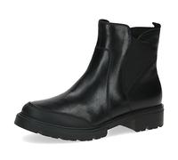 CAPRICE Damen Stiefeletten ohne Absatz Airmotion aus Leder Flach Weite G, Schwarz (Black Nappa), 40 EU