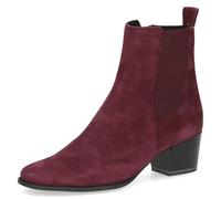 Caprice Damen Stiefeletten Rund mit Blockabsatz, Rot (Bordeaux Suede), 37.5 EU