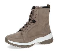 CAPRICE Damen Stiefeletten zum Schnüren Airmotion aus Leder mit Reißverschluss Weite G, Braun (Mud Suede), 37 EU