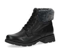 CAPRICE Damen Stiefeletten zum Schnüren mit Blockabsatz Gefüttert, Schwarz (Black Comb), 41 EU