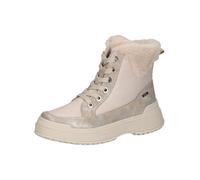 CAPRICE Damen Stiefeletten zum Schnüren Vegan Wasserabweisend, Beige (Cream Comb), 38.5 EU