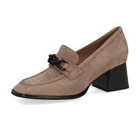 CAPRICE Damen Trotteur aus Leder mit Trapezabsatz, Braun (Taupe Suede), 40 EU