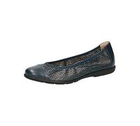 Caprice Damen Vivian Geschlossene Ballerinas, Blau (Navy Nappa 876)