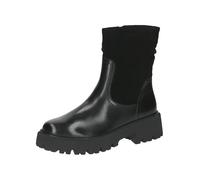 CAPRICE Damen Winterstiefel ohne Absatz aus Leder Gefüttert, Schwarz (Black Comb), 38 EU
