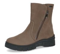 CAPRICE Damen Winterstiefel ohne Absatz aus Leder Wasserabweisend, Beige (Taupe Nubuc), 41 EU