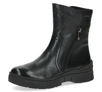 CAPRICE Damen Winterstiefel ohne Absatz aus Leder Wasserabweisend, Schwarz (Black Nappa), 40 EU