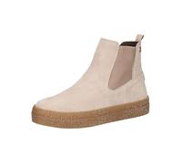 CAPRICE Damen Winterstiefel ohne Absatz Gefüttert Bequem, Beige (Sand Suede), 38 EU
