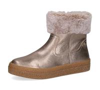 CAPRICE Damen Winterstiefel ohne Absatz Gefüttert Bequem, Beige (Taupe Metallic), 37 EU
