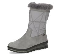 CAPRICE Damen Winterstiefel ohne Absatz Vegan Wasserabweisend, Grau (Grey Comb), 37.5 EU