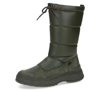 CAPRICE Damen Winterstiefel ohne Absatz Vegan Wasserabweisend, Grün (Khaki Comb), 38.5 EU
