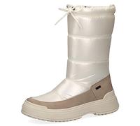 CAPRICE Damen Winterstiefel ohne Absatz Airmotion mit Schnürung Gefüttert Weite G, Elfenbein (Pearl Comb), 38.5 EU