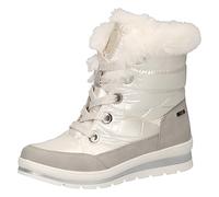 CAPRICE Damen Winterstiefel ohne Absatz Vegan Wasserabweisend, Mehrfarbig (Pearl Comb), 39 EU