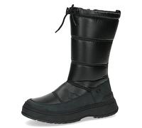 CAPRICE Damen Winterstiefel ohne Absatz Vegan Wasserabweisend, Schwarz (Black Comb), 39 EU