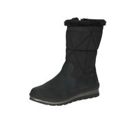 CAPRICE Damen Winterstiefel ohne Absatz Vegan Wasserabweisend, Schwarz (Black Comb), 40.5 EU