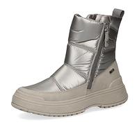 CAPRICE Damen Winterstiefeletten ohne Absatz Airmotion mit Reißverschluss Gefüttert Weite G, Beige (Warm Grey Co), 38.5 EU