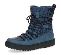 CAPRICE Damen Winterstiefeletten zum Schnüren Airmotion Gefüttert mit Reißverschluss Weite G, Blau (Ocean Comb), 39 EU