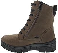 Caprice Damen Winterstiefeletten zum Schnüren aus Leder, wasserabweisend – Taupe Comb, Gr. 38