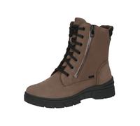 CAPRICE Damen Winterstiefeletten zum Schnüren aus Leder Wasserabweisend, Braun (Taupe Comb), 39 EU