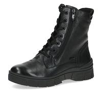 Caprice Stiefelette Damen Black Nappa, Leder, warm gefüttert, wasserabweisend, Schwarz Größe 38 EU