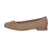 Caprice Damen Ballerinas Bast Elegant Braun (Bark Comb) Größe 41