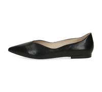 CAPRICE Damen Ballerinas aus Leder Spitz, Schwarz (Black Nappa), 38 EU
