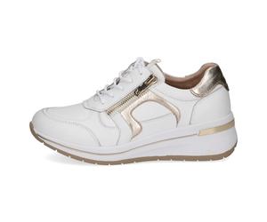 Caprice Damenschuhe Elegante Schnürer WHITE/LIGHT GOLD WHITE/LIGHT GOLD - Gr. - 36