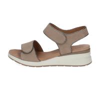 Caprice Damenschuhe Keilsandaletten TAUPE NUBUC TAUPE NUBUC - Gr. - 39