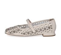 CAPRICE Damen Ballerinas aus Leder, Gelb (Vanilla Comb), 41