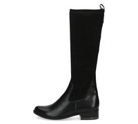 Caprice Stiefel – Hohe Damenstiefel mit Blockabsatz, runde Spitze, Schwarz (Black Comb) 38 EU