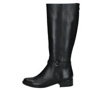 Stiefel CAPRICE, Damen, Gr. 40,5, schwarz, Leder, Schuhe Stiefel, Blockabsatz, Langschaftstiefel mit praktischem Innenreißverschluss (63366321-40,5) schwarz