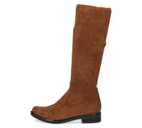 CAPRICE Damenstiefel Kniehoch Brandy Stretch – vegan, ohne Absatz, Braun, 38.5 EU