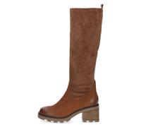 Stiefel CAPRICE Gr. 39, Normalschaft, braun (cognac) Damen Schuhe Reißverschlussstiefel mit Textil-Stretchschaft (30538520-39)