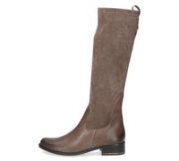 CAPRICE Damen Hohe Stiefel mit Absatz Runde Spitze Blockabsatz, Braun (Taupe Comb), 37.5 EU