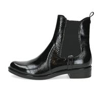 Caprice Damen-Stiefel Black Naplak Chelsea-Boots kleiner Absatz Schwarz Gr. 37,5