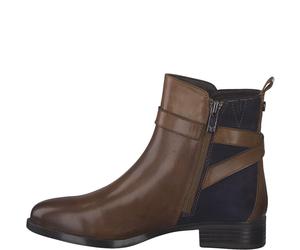 Caprice Damenschuhe Klassische Stiefeletten COGNAC/OCEAN COGNAC/OCEAN - Gr. - 40.5 EU | 7 UK