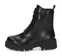 CAPRICE Damen Winterstiefeletten zum Schnüren aus Leder Gefüttert, Schwarz (Black Nappa), 39 EU