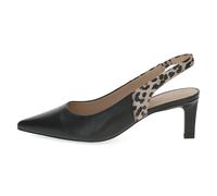 Slingpumps PETER KAISER "Peter Kaiser Pumps Leder", Damen, Gr. 37,5, schwarz, Leder, Schuhe Slingpumps (97089269-37,5) schwarz