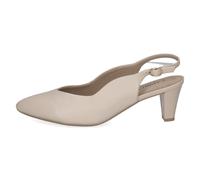 CAPRICE Damen Pumps aus Leder, Beige (Cream Perlato), 37,5