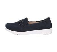Caprice Damen Slipper 9-24708-42-857 aus Leder, bequem – Blau (Ocean Suede) Gr. 40